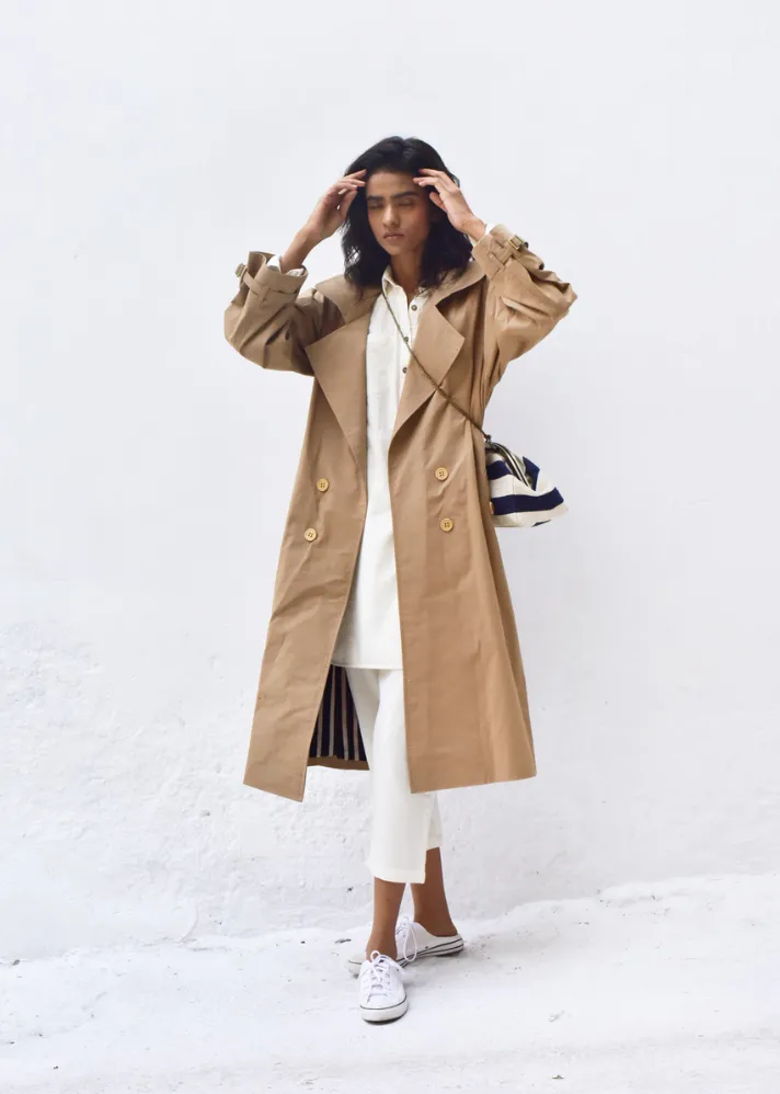 Latte Trench Coat