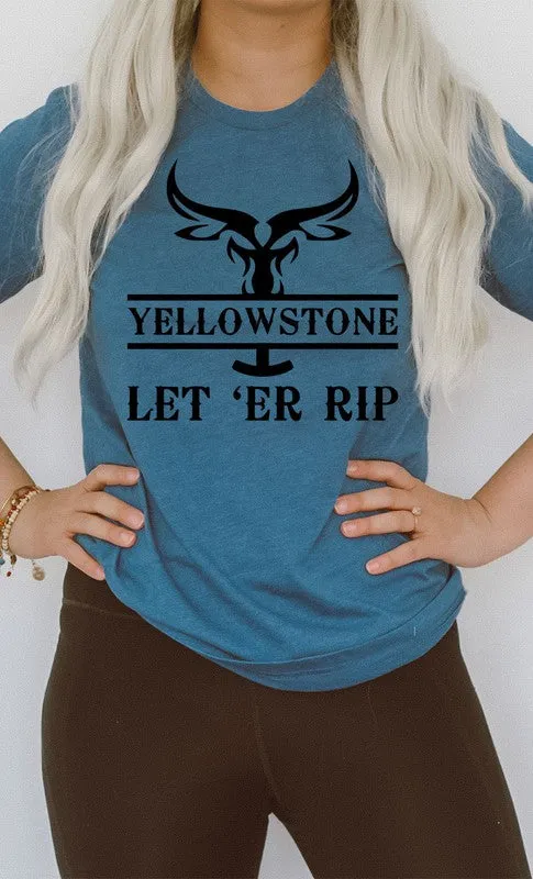 Let Er Rip Western Graphic Tee