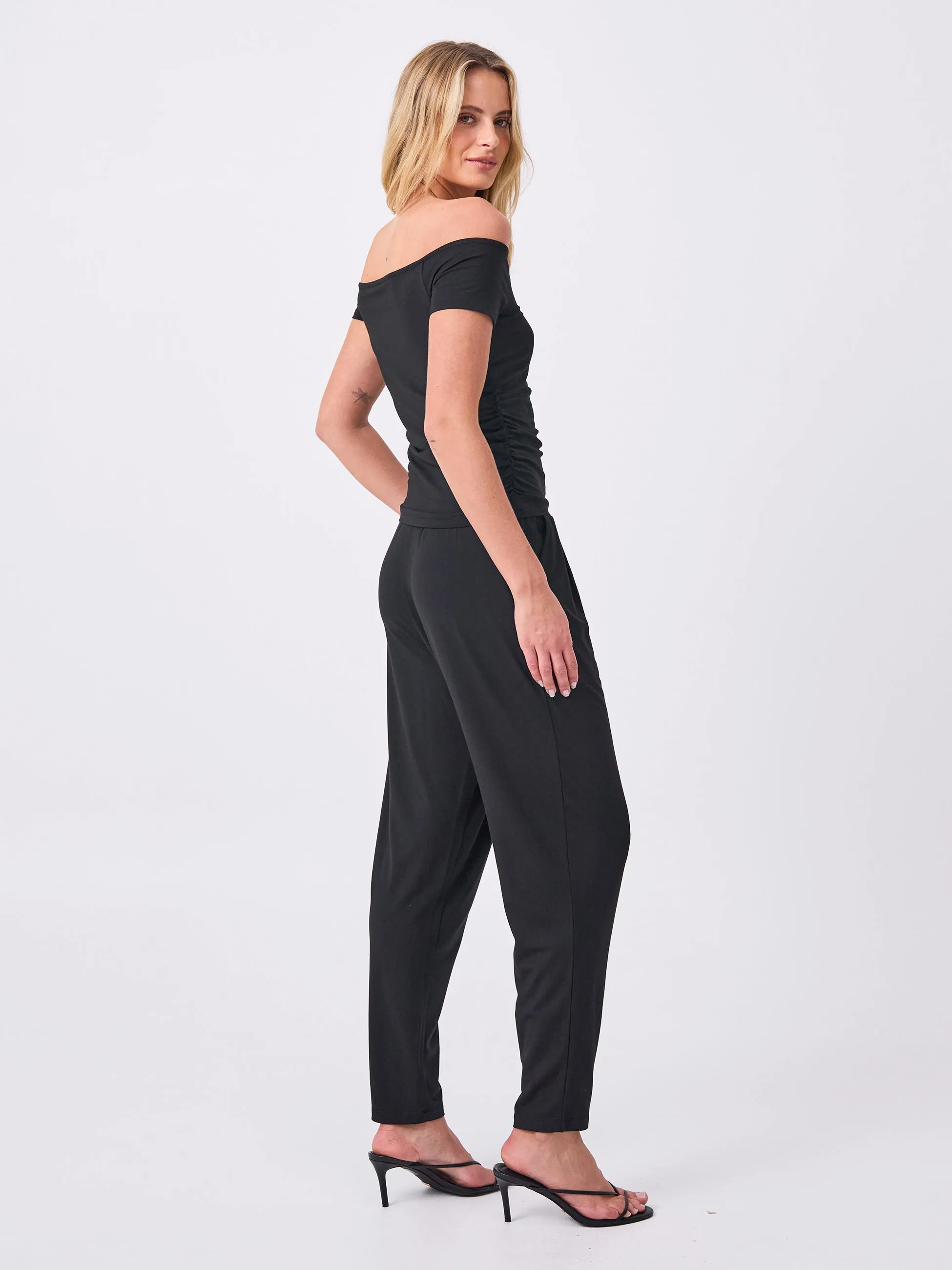 Lounge Slim Leg Pant - Black