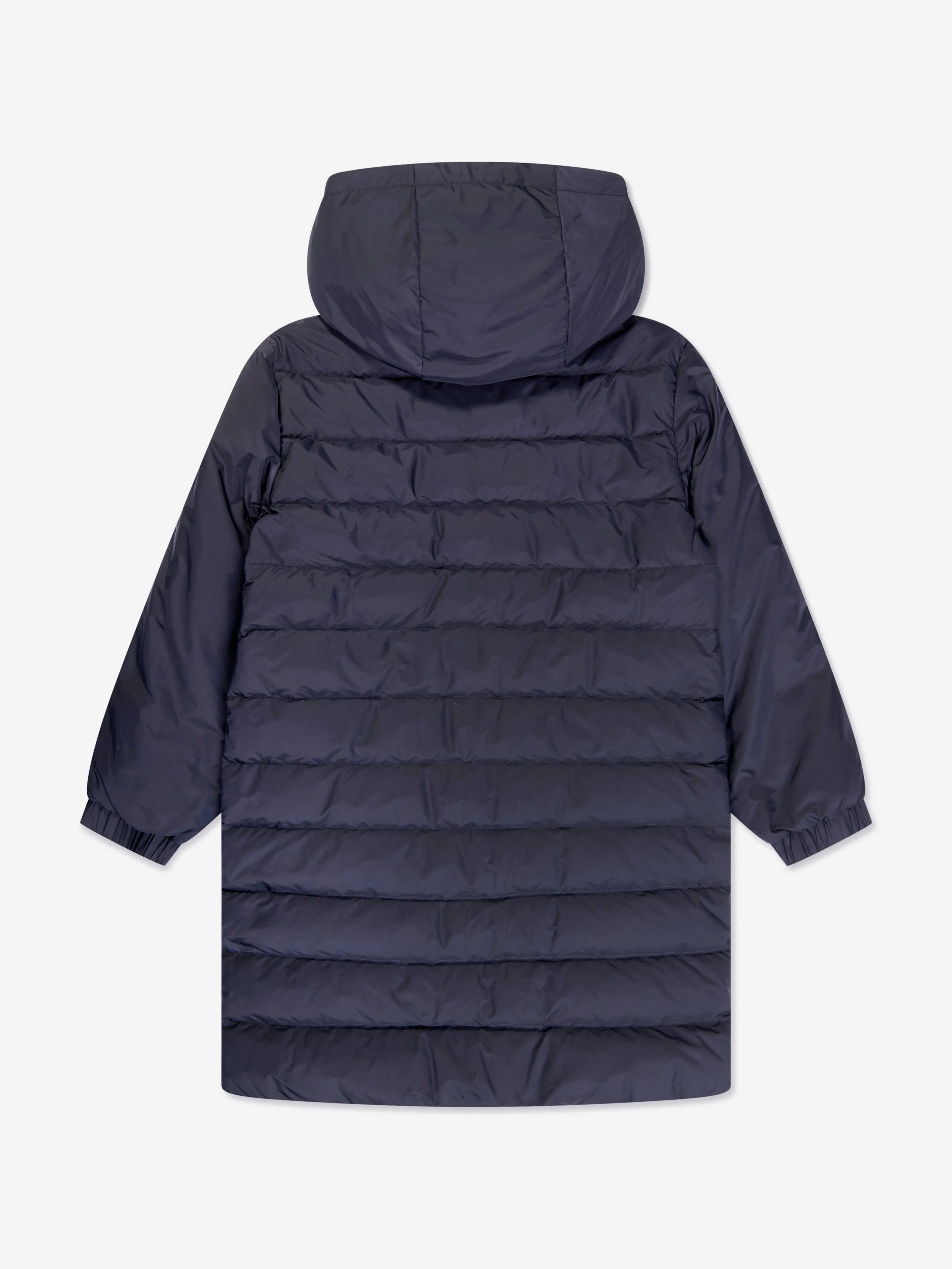 Moncler Enfant Boys Down Iruwa Long parka Coat in Navy