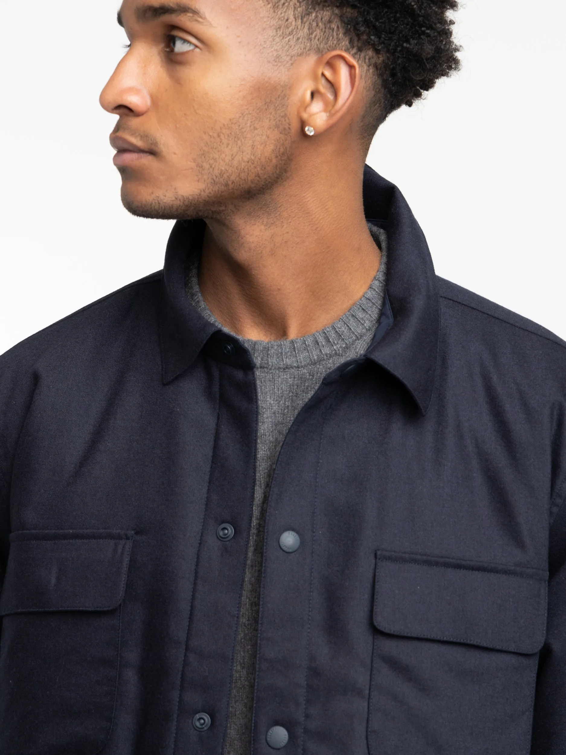 Navy Breeze Overshirt