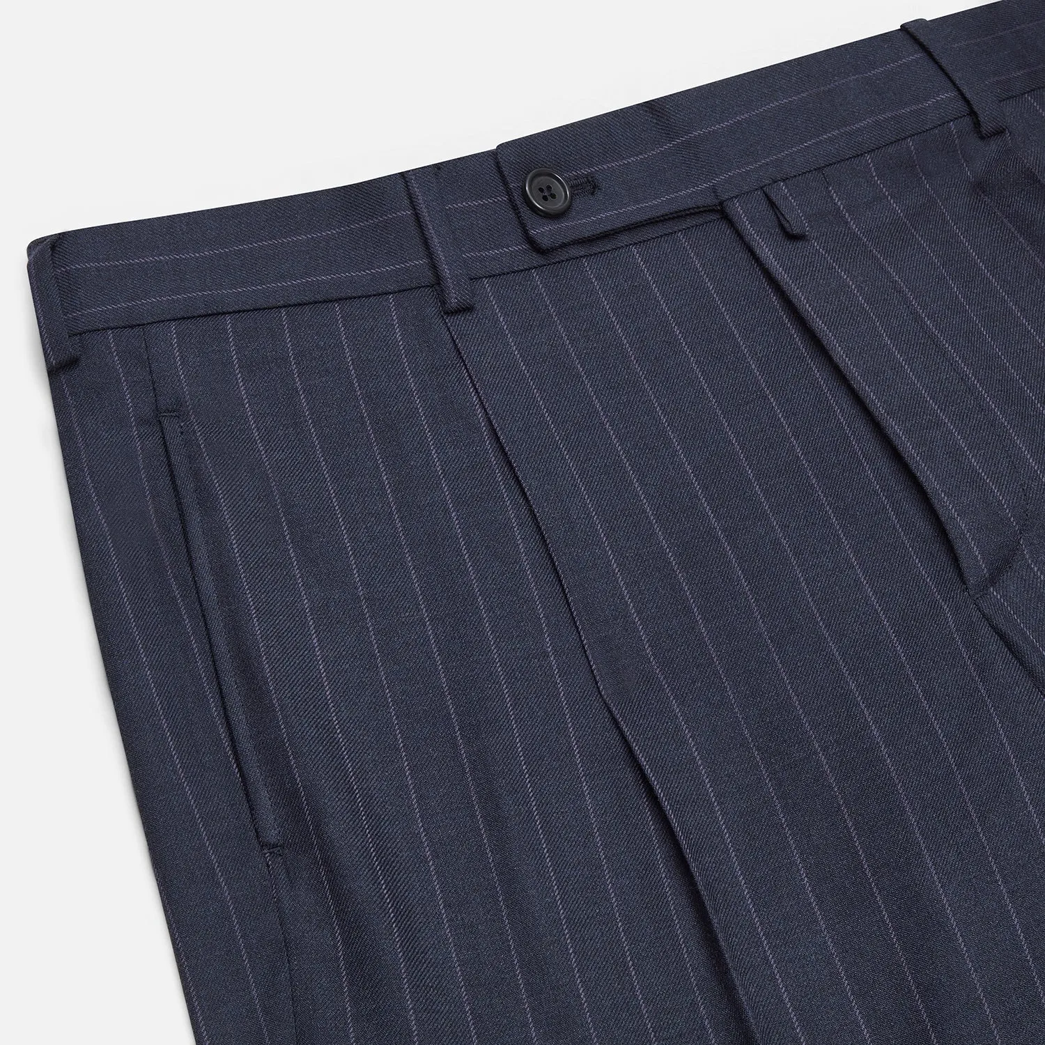 Navy Pinstripe Arthur Trousers