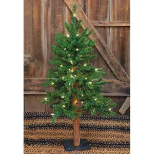 Pre-Lit Alpine Tree, 5ft