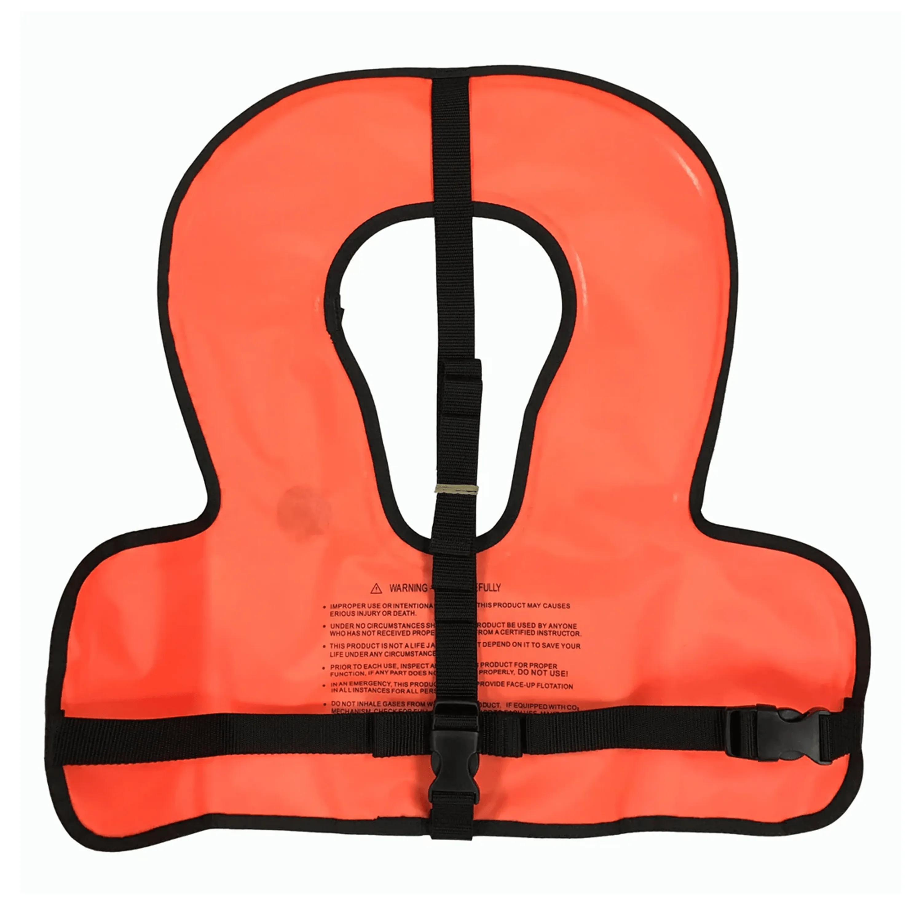 Scuba Choice Youth Kids Orange Snorkel Vest With Front Pocket & Whistle