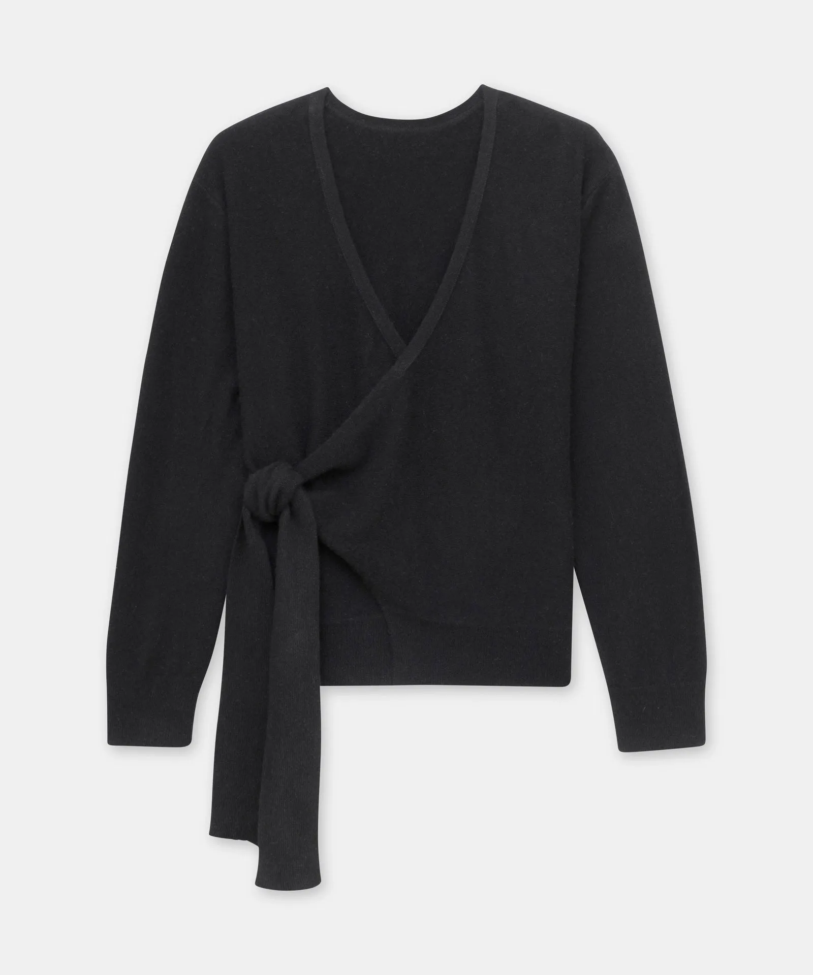 Signature Cashmere Wrap Top