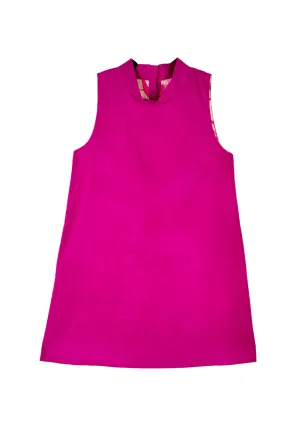 Sleeveless Mod Dress - Fuchsia