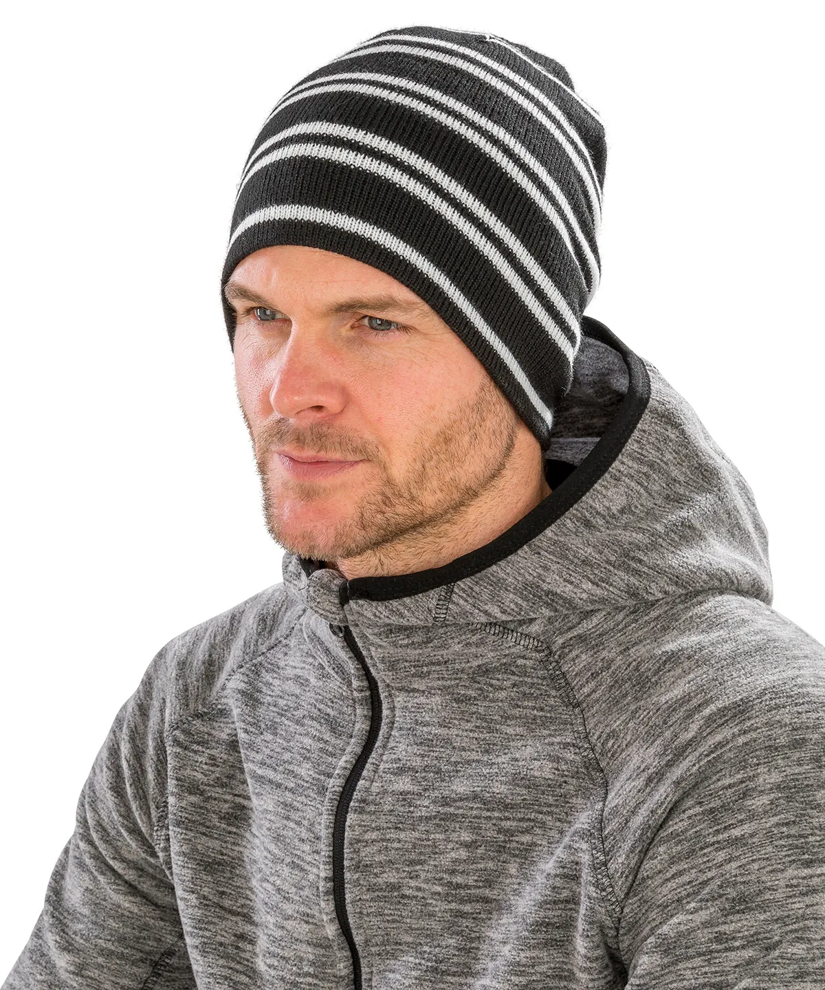 Team reversible beanie | Aqua/Grey/Grey