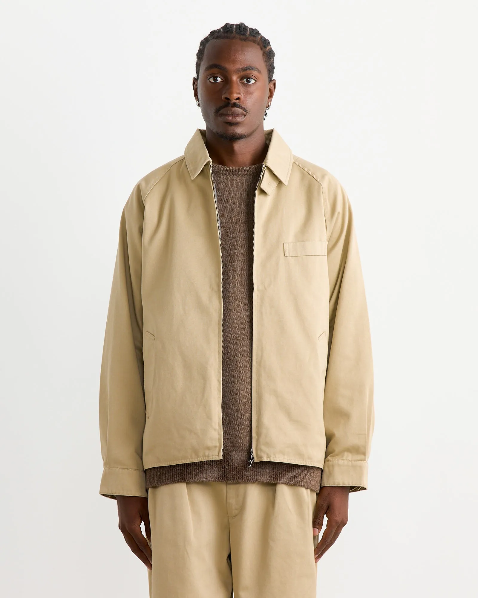 Windstopper Chino Crew Jacket in Khaki