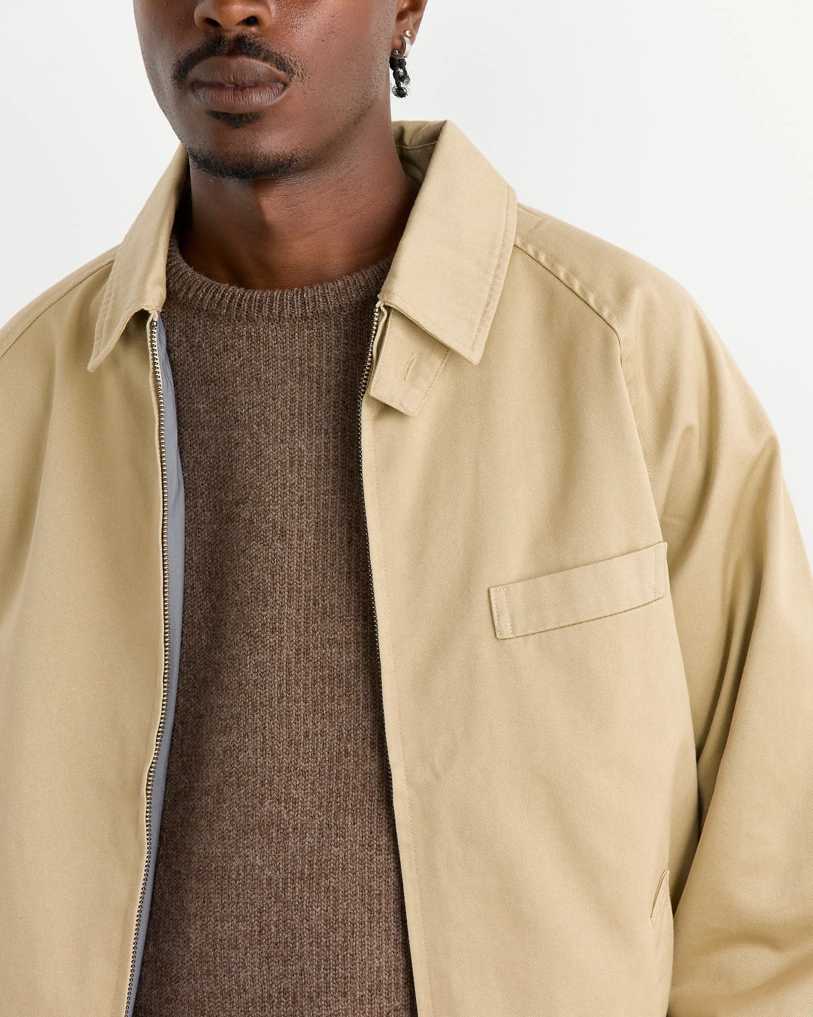 Windstopper Chino Crew Jacket in Khaki