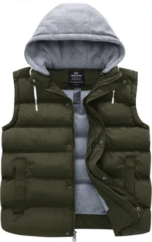 Women's Cotton Sleevless Gilets, Army Green Spring Outerwear Vest, Windproof Body Warmer Vest